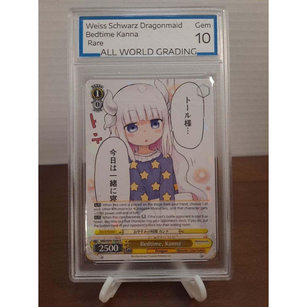 Bedtime, Kanna Weiss Schwarz E006R AWG 10 Gem‎ Mint Miss Kobayashi Dragon Maid